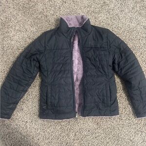 Northface Black Jacket with Purple Lining (reversible)